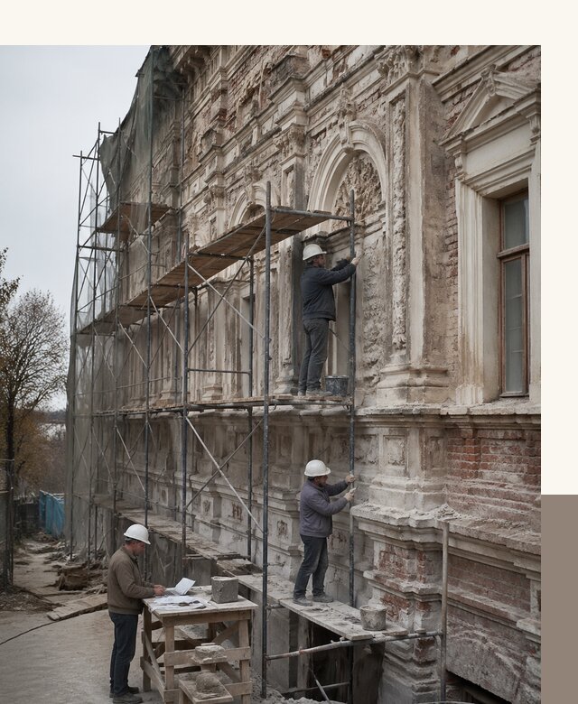 Реставрация объектов культурного наследия под ключ в Новокубанске