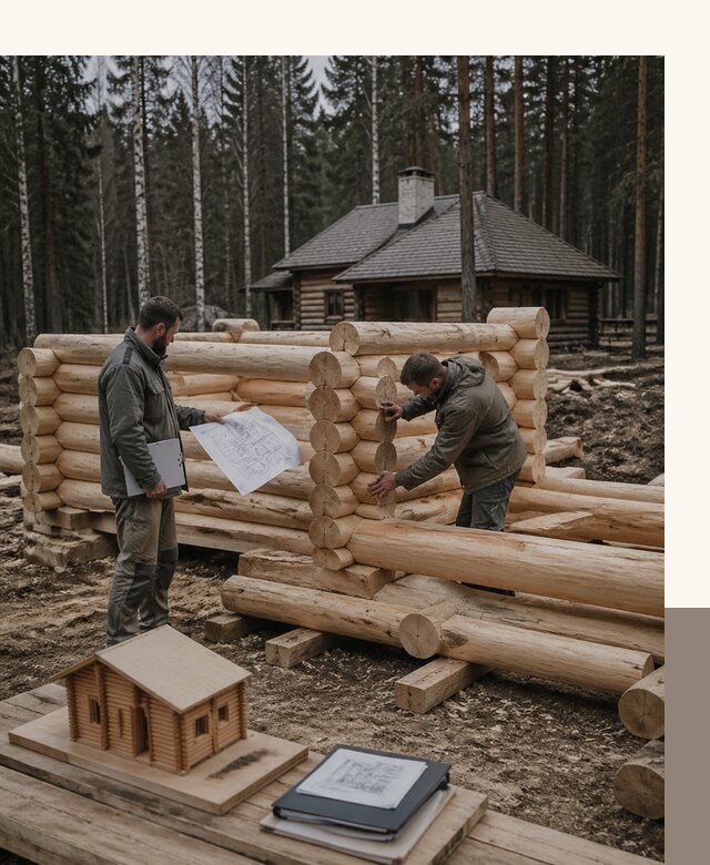 Проектирование и строительство домов из бревна в Новокубанске